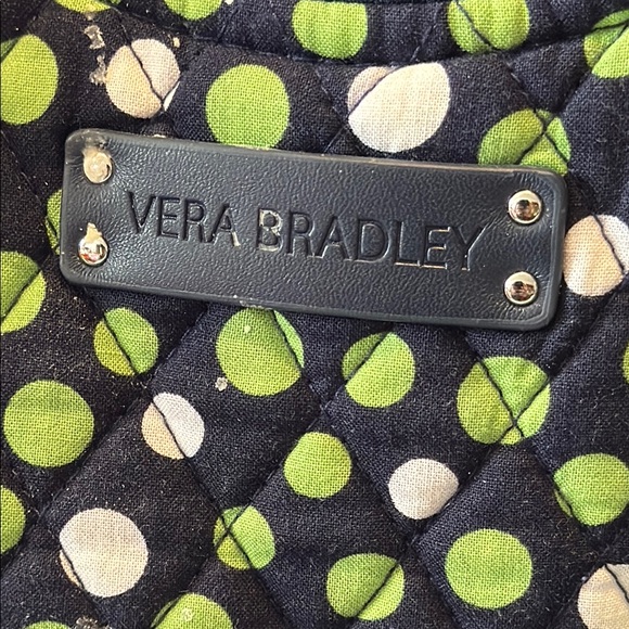 Vera Bradley Polka Dot Tote Bag - Green and White - Picture 2 of 8